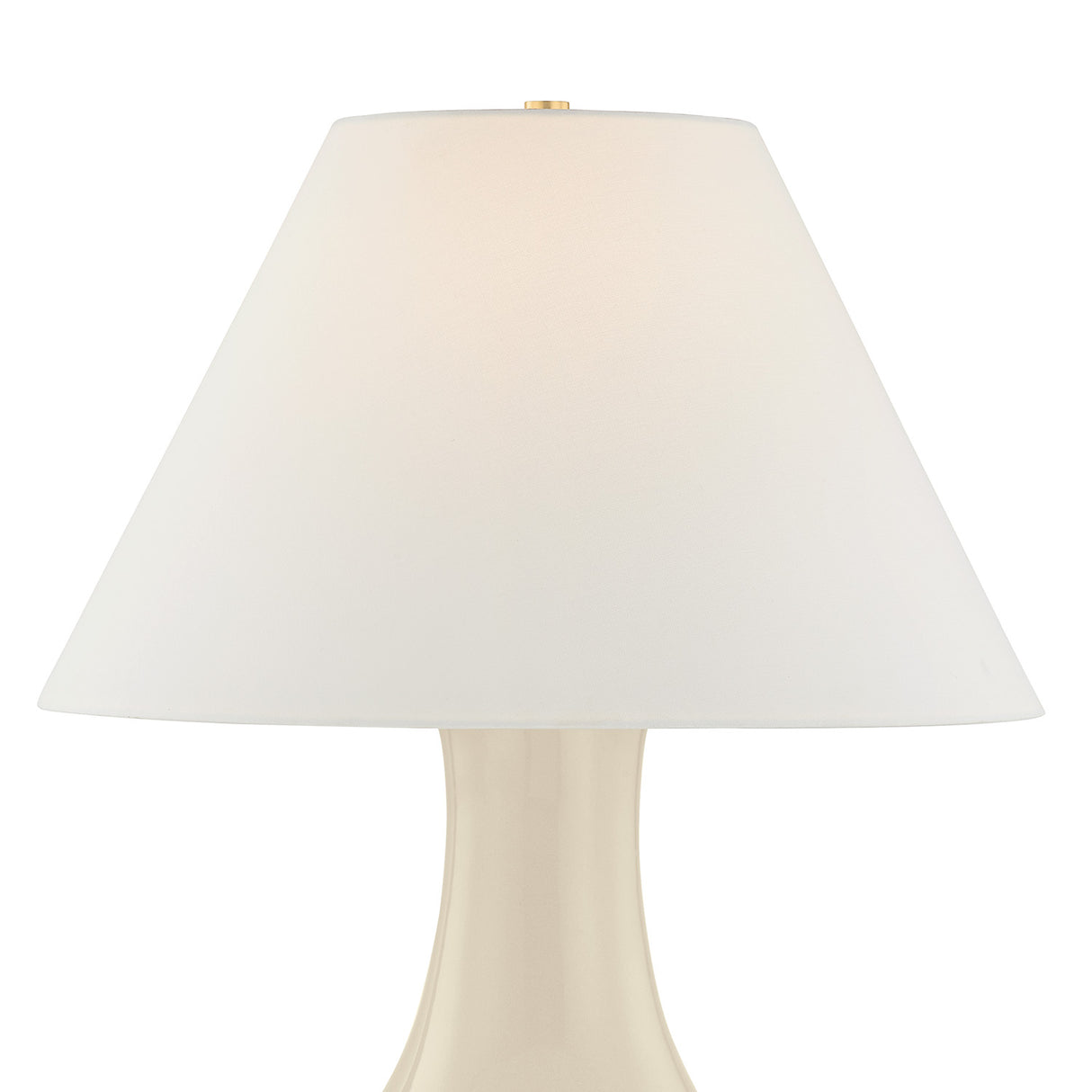 Lucille Table Lamp, Glossy Cream