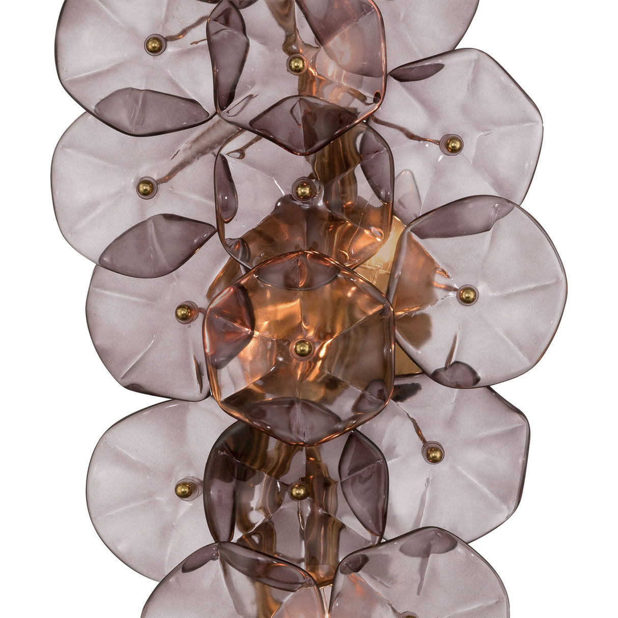 Layla Wall Sconce 23", Smoke Glass