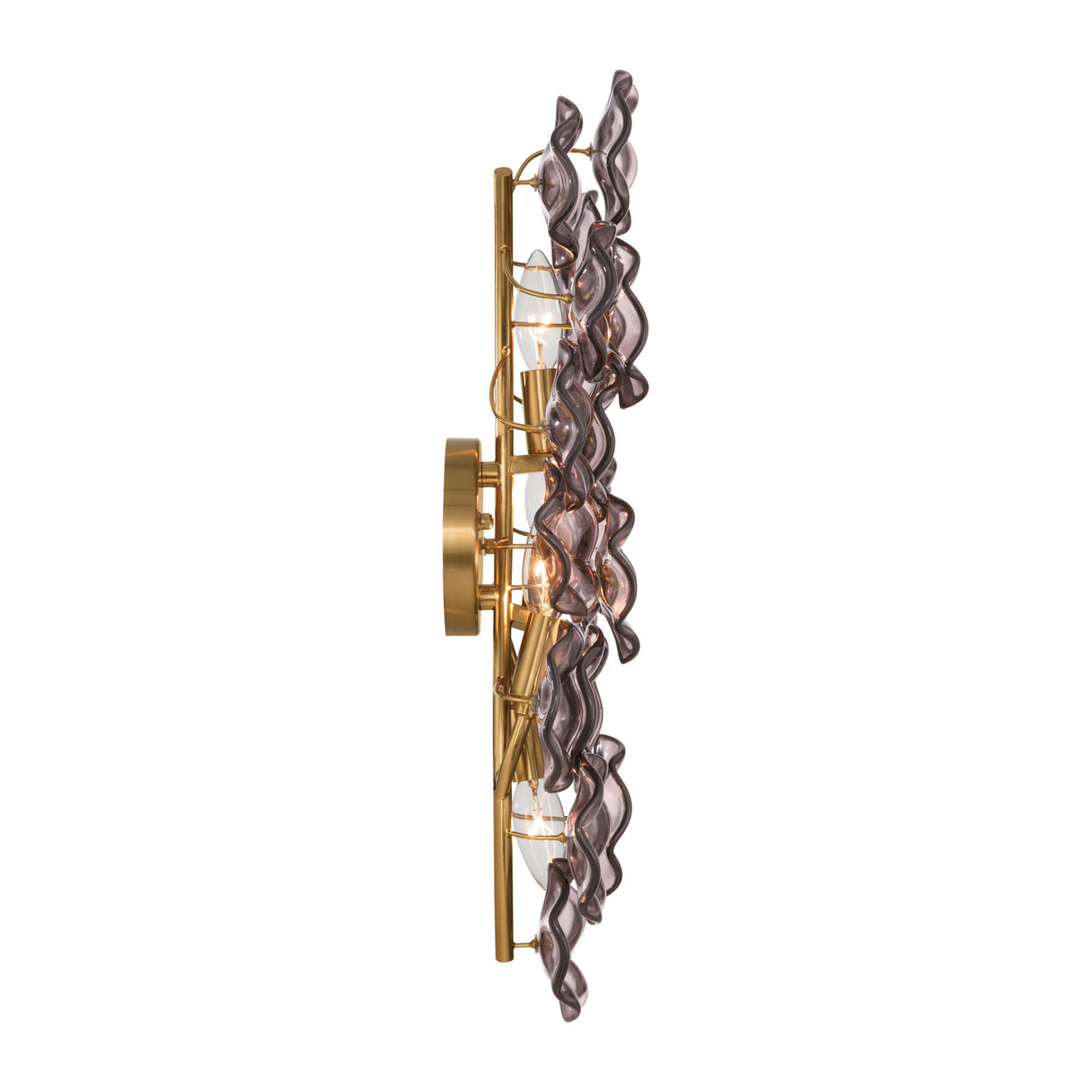 Layla Wall Sconce 23", Smoke Glass