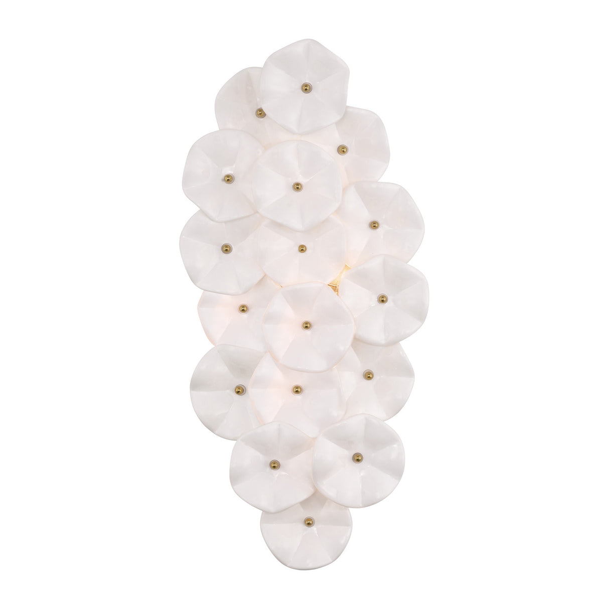 Layla Wall Sconce 23", White Glass