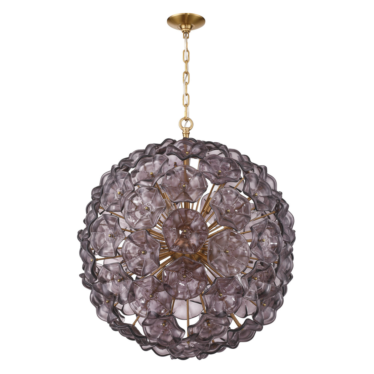 Layla Extra Large Pendant 28", Smoke Glass