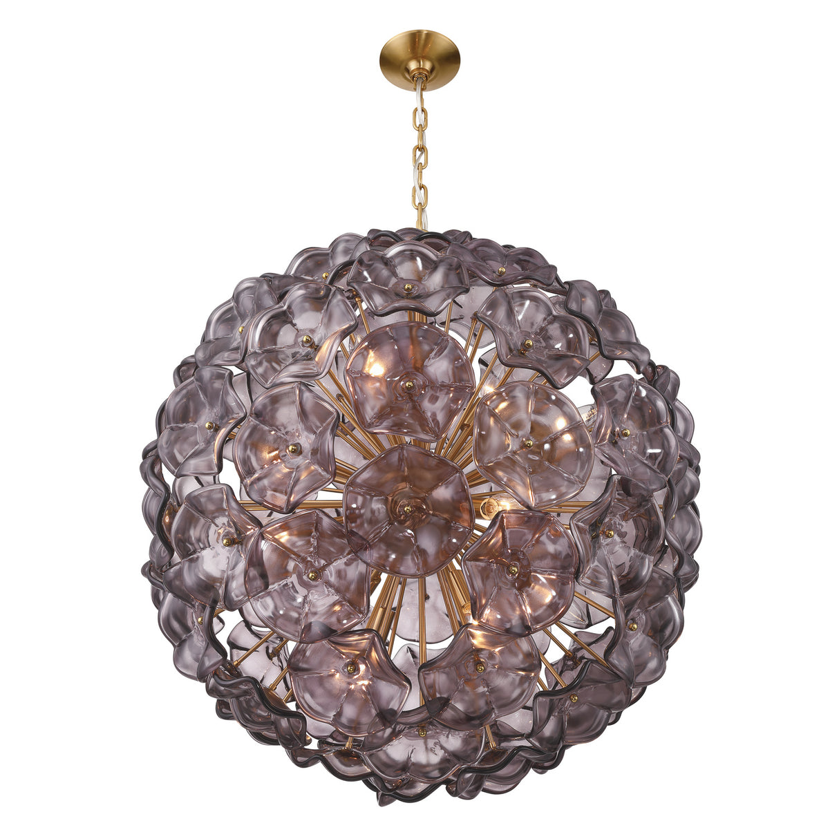 Layla Extra Large Pendant 28", Smoke Glass
