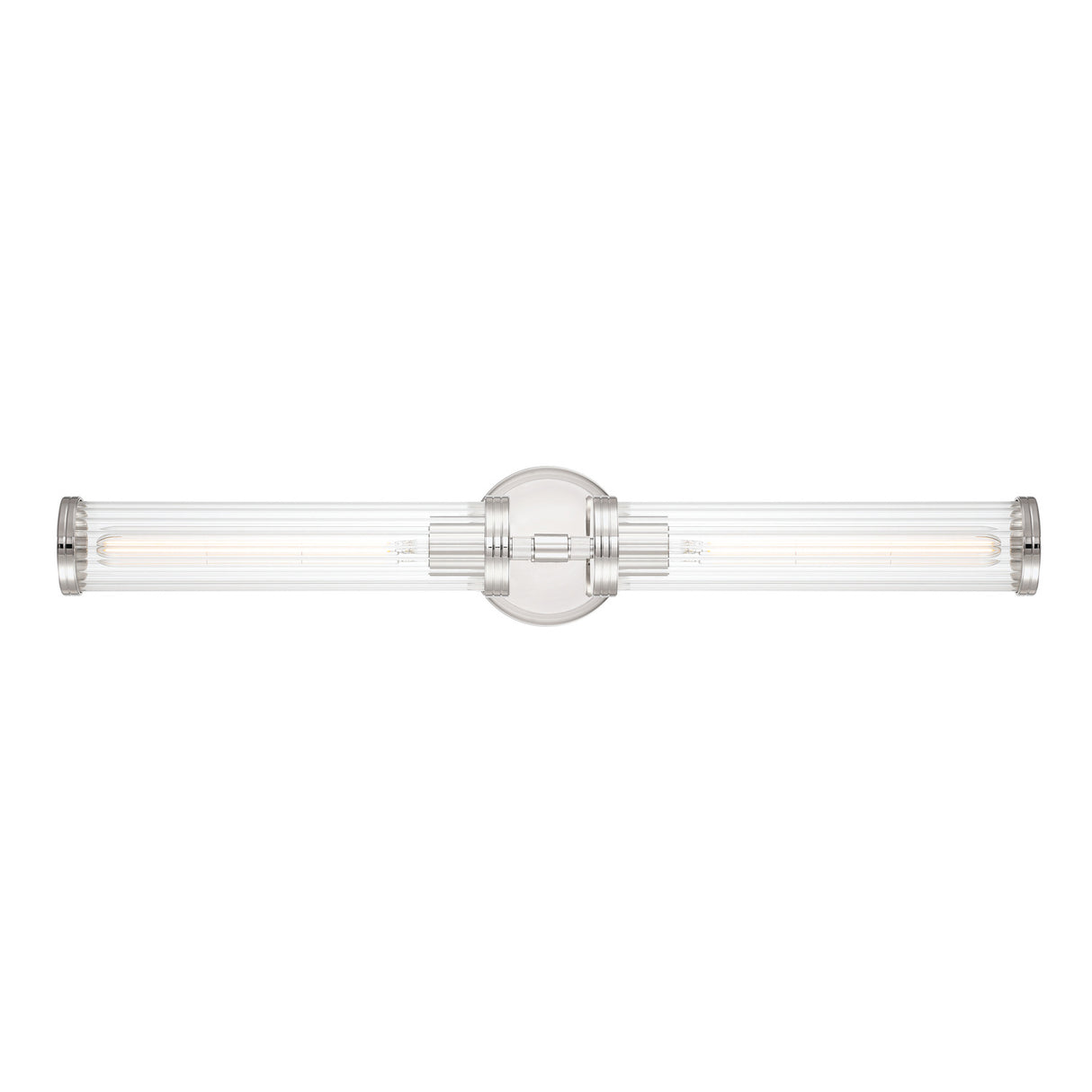 Dexter 2 Light Wall Sconce 29", Polished Nickel
