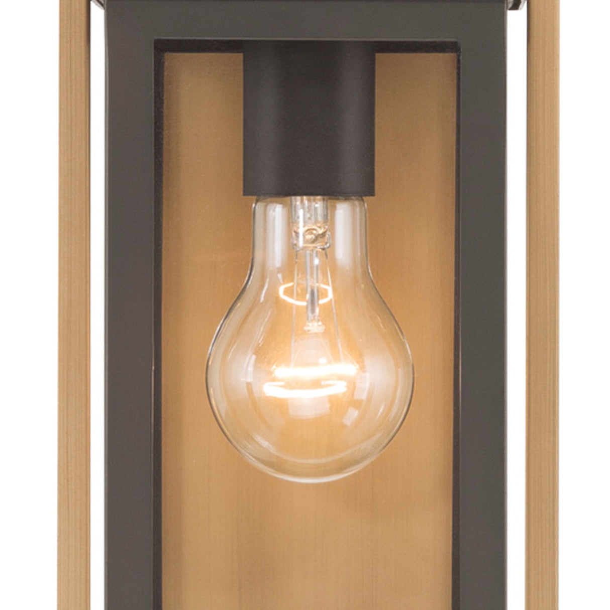 Quinlan Outdoor Wall Light, Small 15", Bronze and Textured Gold