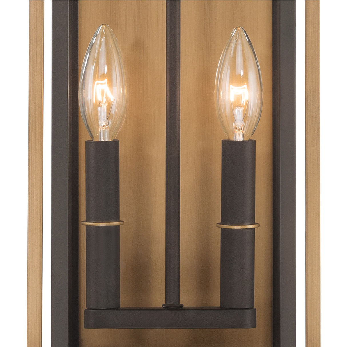 Quinlan Outdoor Wall Light, Medium 19", Bronze and Textured Gold