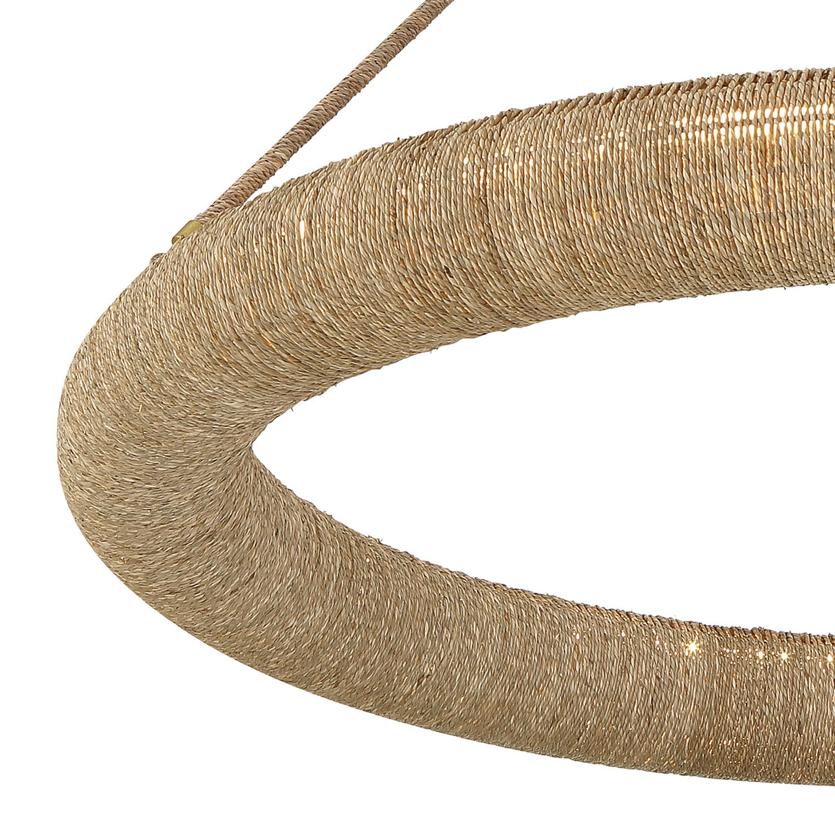 Seabrook LED Chandelier, Large 48", Lake Grass and Soft Brass