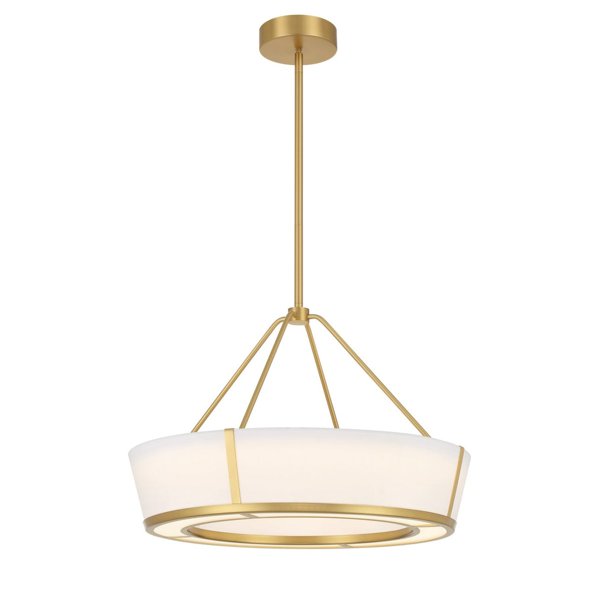 Hoyt LED Pendant 24", Antique Gold