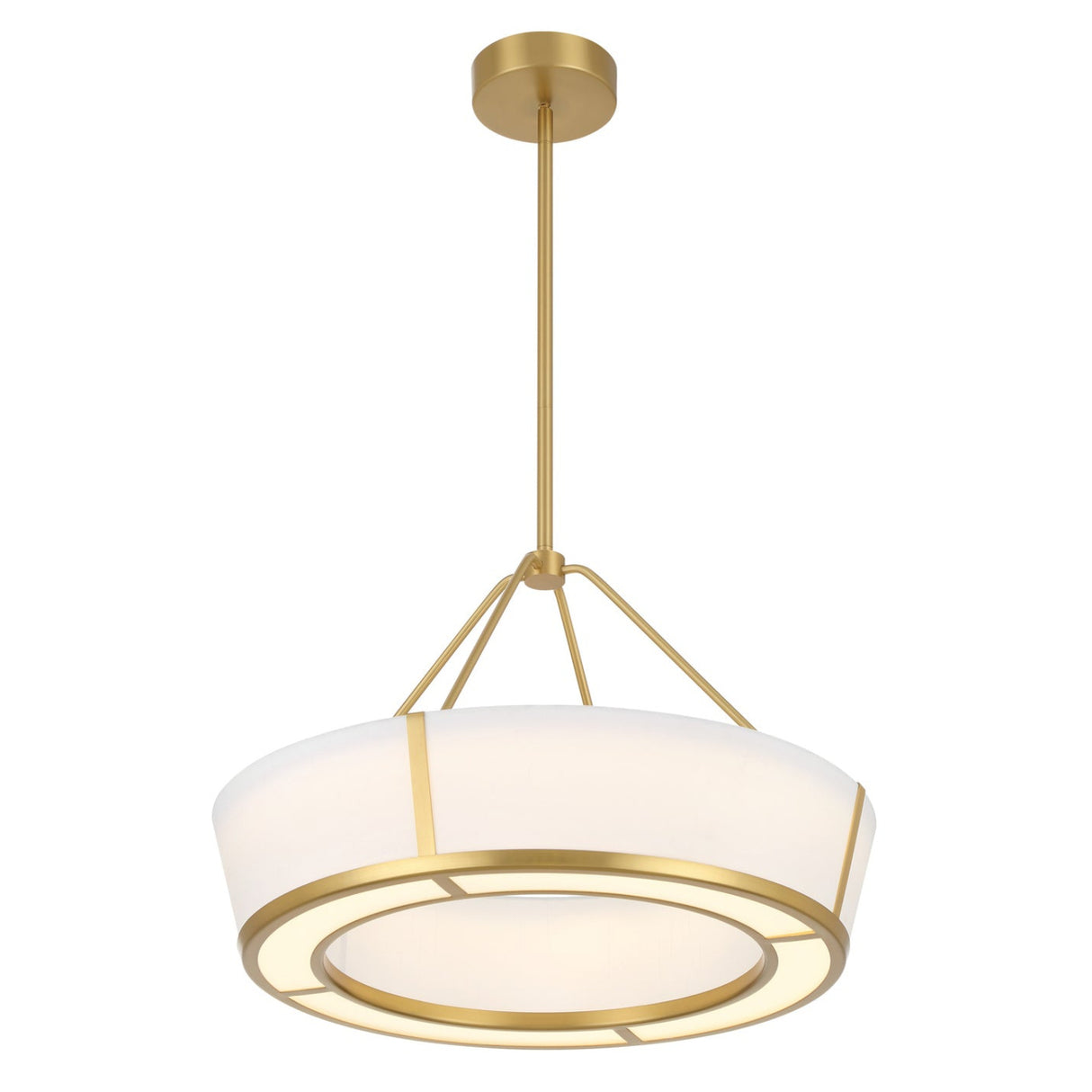 Hoyt LED Pendant 24", Antique Gold