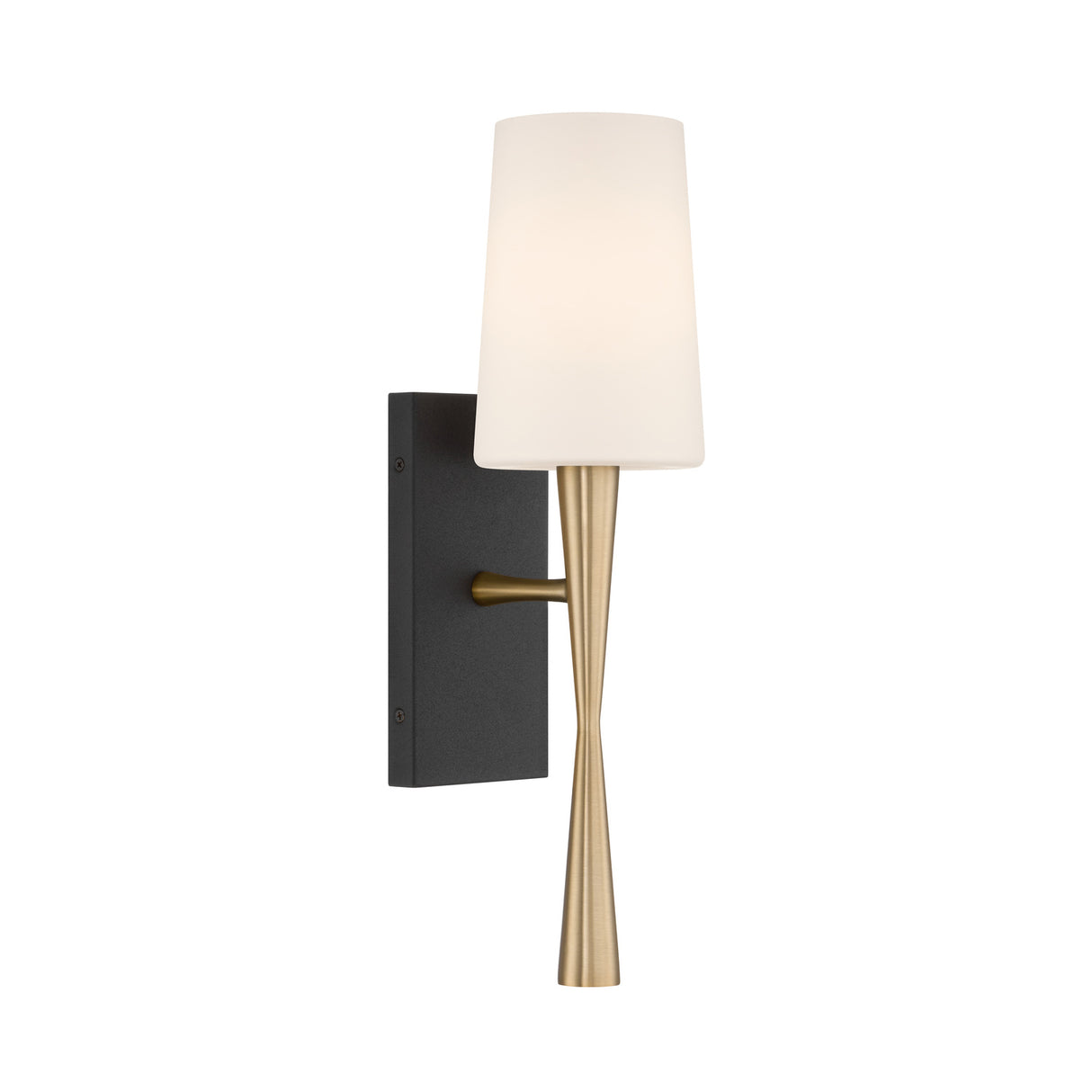 Kellan Wall Sconce 18", Aged Brass and Black