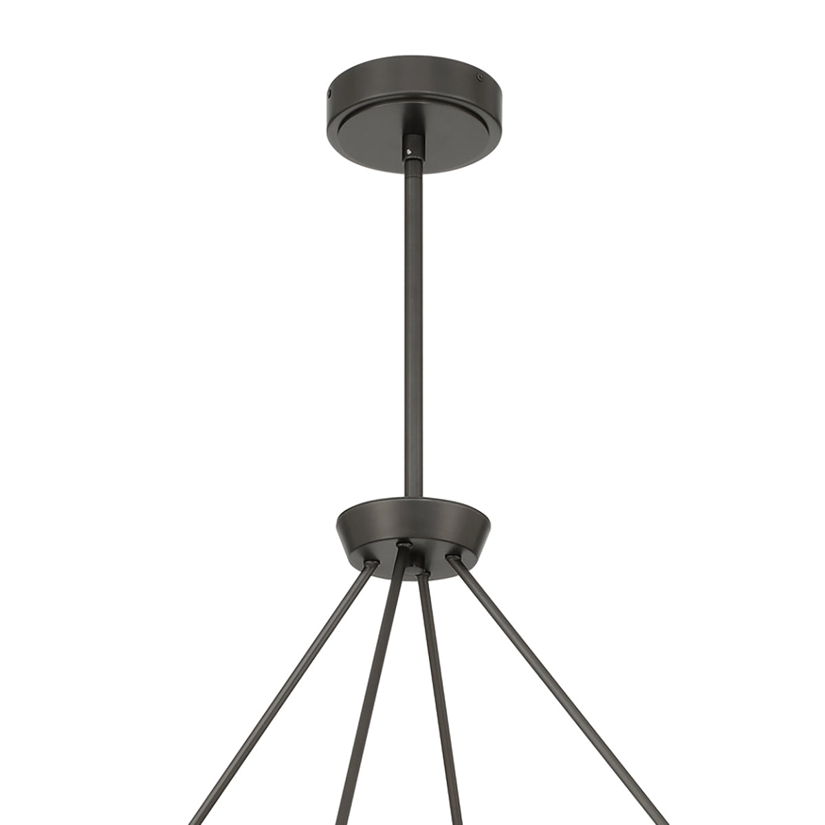 Josie LED Chandelier 39", Old Bronze and Alabaster