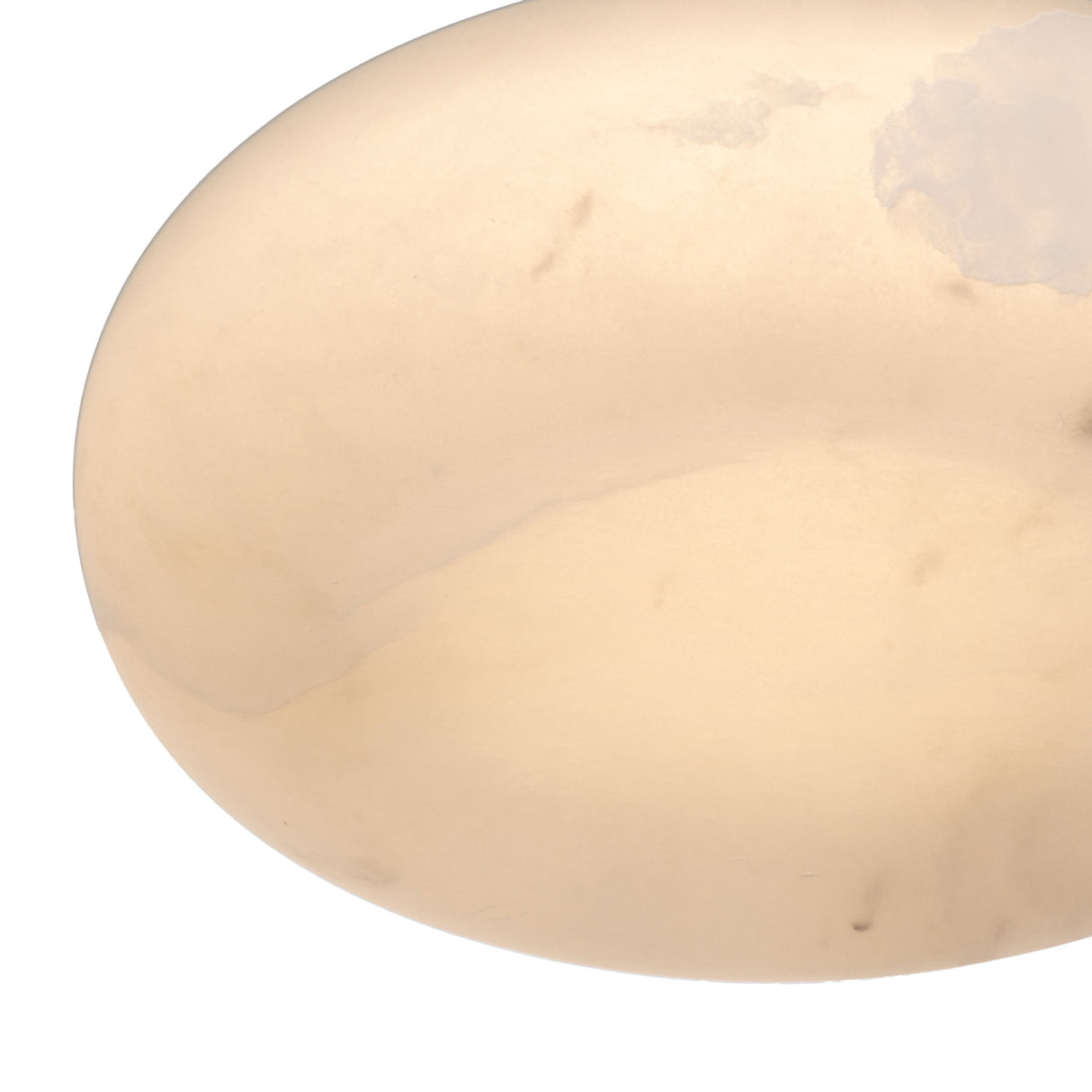 Clark LED Small Flush Mount 12", Aged Brass and Alabaster