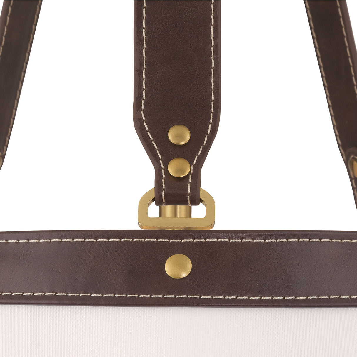 Spencer Small Pendant 14", Brass with Brown Leather Accents