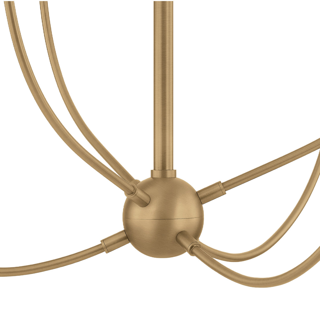 Yara 6 Light Chandelier 40", Patina Brass