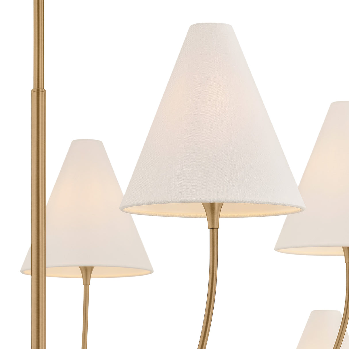 Yara 10 Light Chandelier 60", Patina Brass