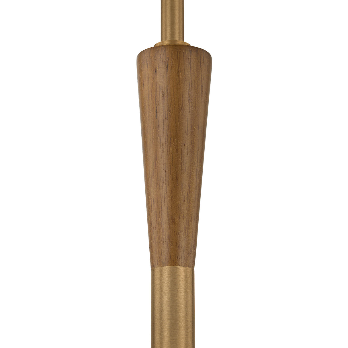Winthrop Fabric Pendant, Medium, 20", Patina Brass and Wood