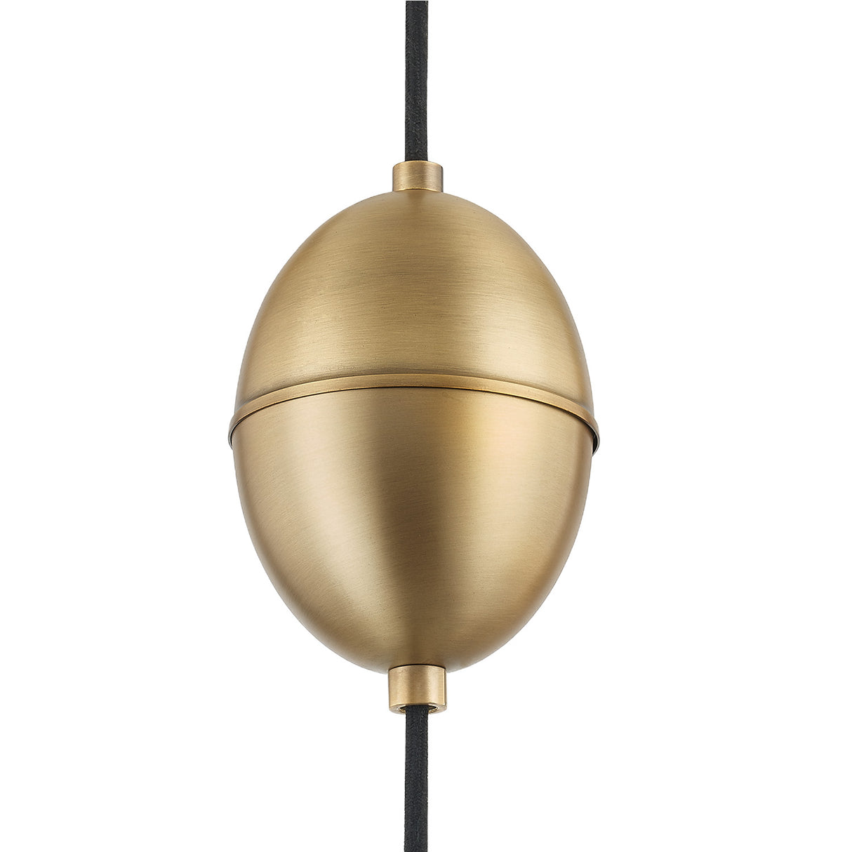Hadley Pull-Down Pendant 18", Soft Sand and Patina Brass