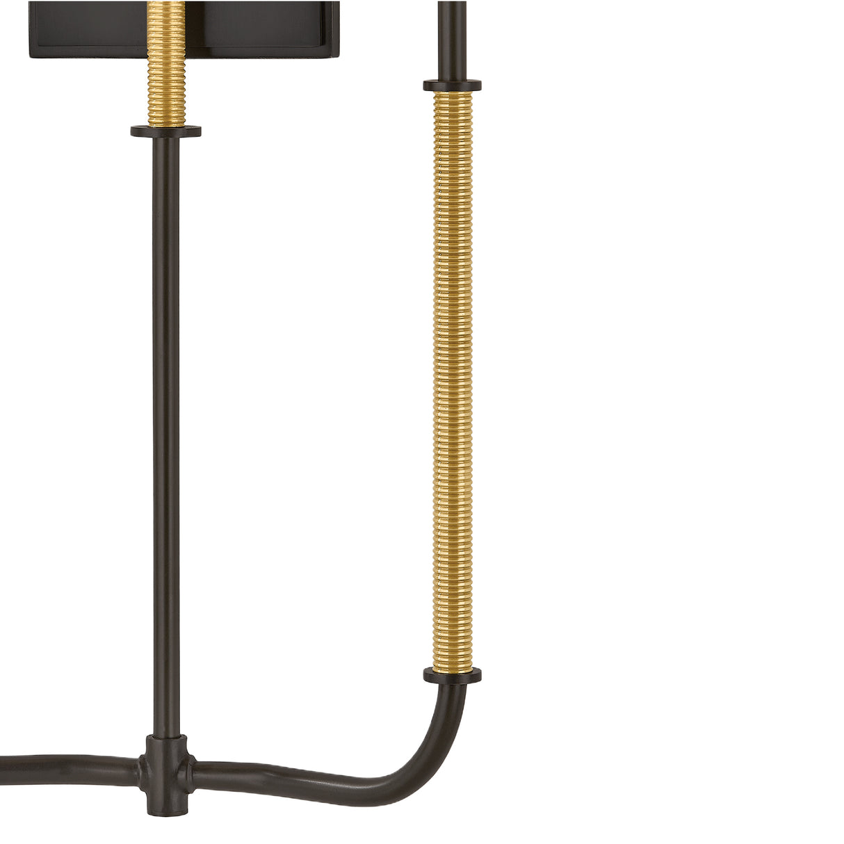 Pratt Double Wall Sconce 21", Old Bronze and Aged Brass