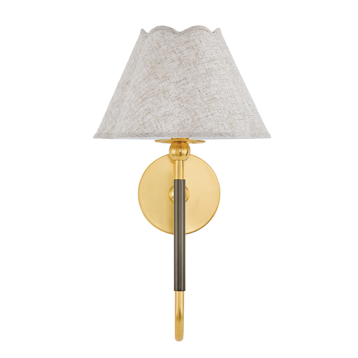 Sara Wall Sconce 17", Aged Brass and Bronze