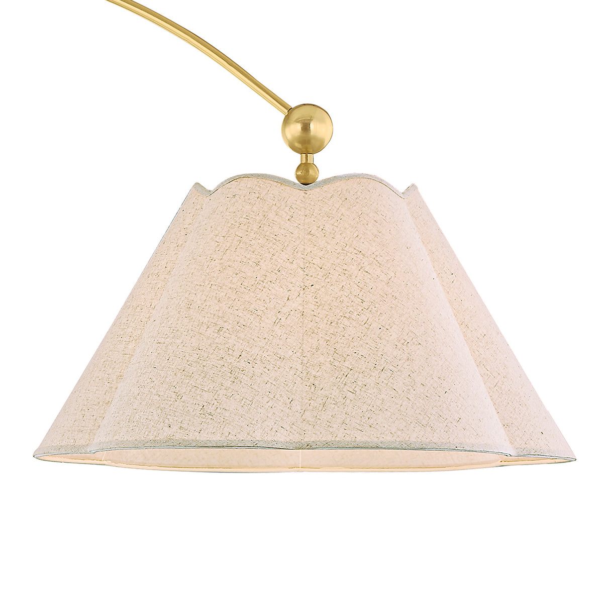 Sara Arched Floor Lamp 70", Aged Brass and Bronze