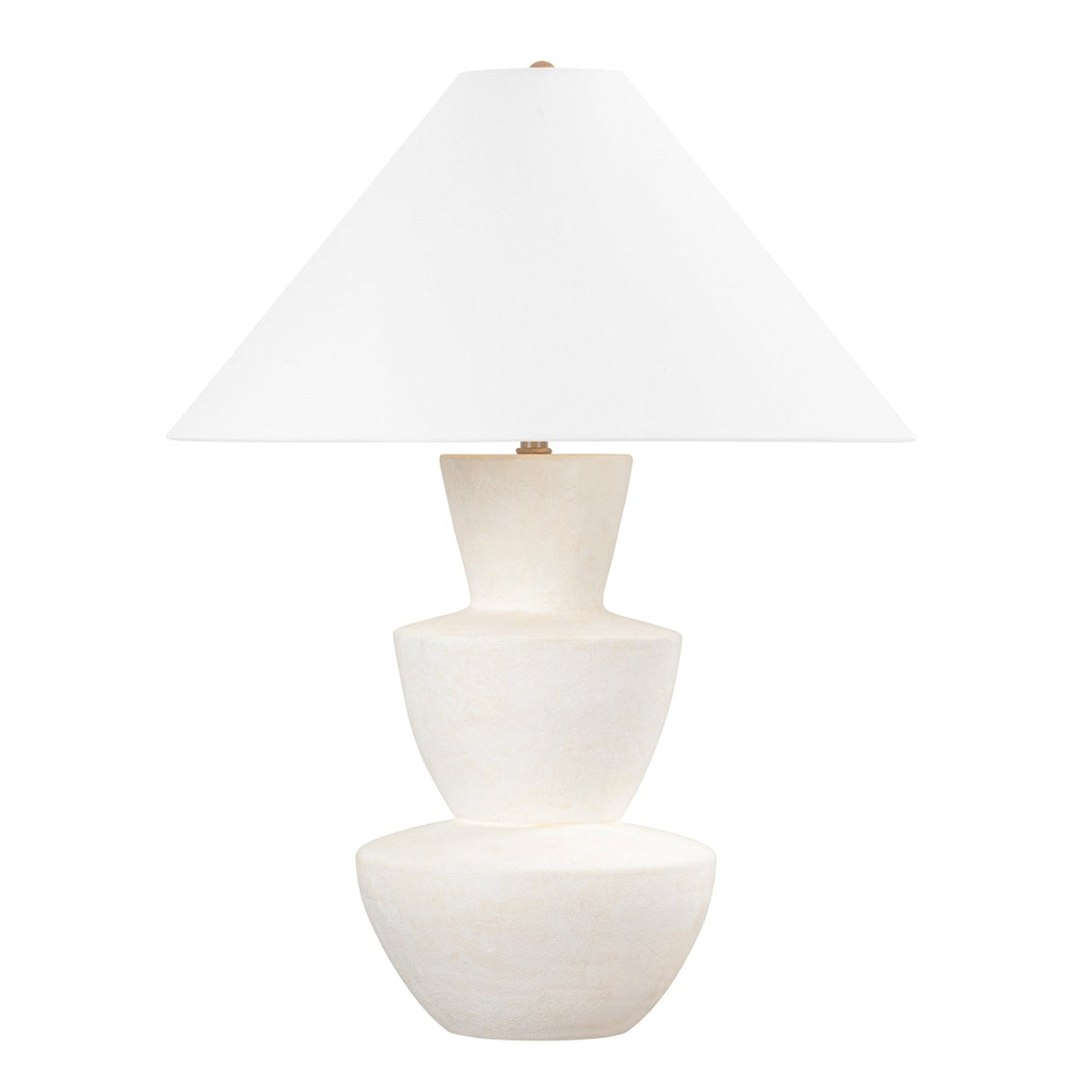 Andrea Table Lamp 27", Whitewashed Ceramic