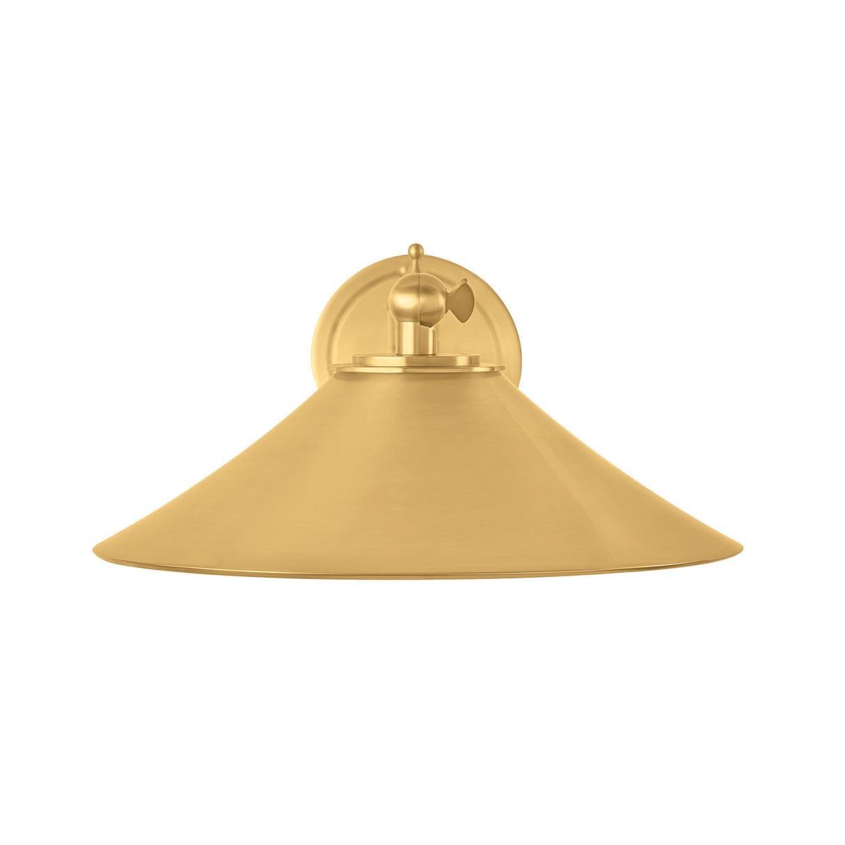 Kelsie Swing Arm LED Wall Sconce, Aged Brass