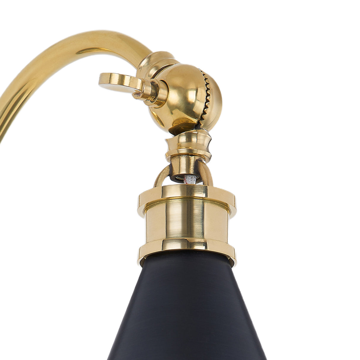Ambrose Adjustable Wall Sconce, Urban Bronze and Aged Brass