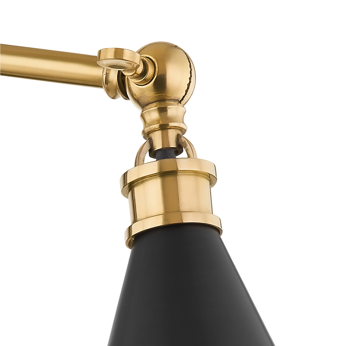 Ambrose Articulating Wall Sconce, Urban Bronze and Aged Brass