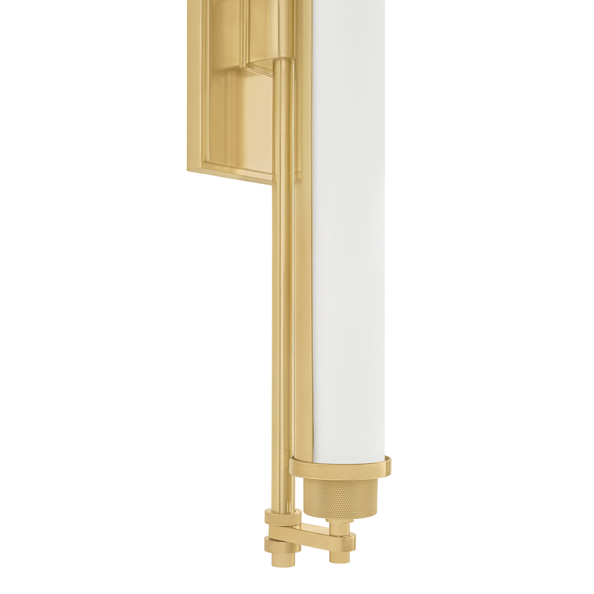 Empire LED Wall Sconce 28", Aged Brass