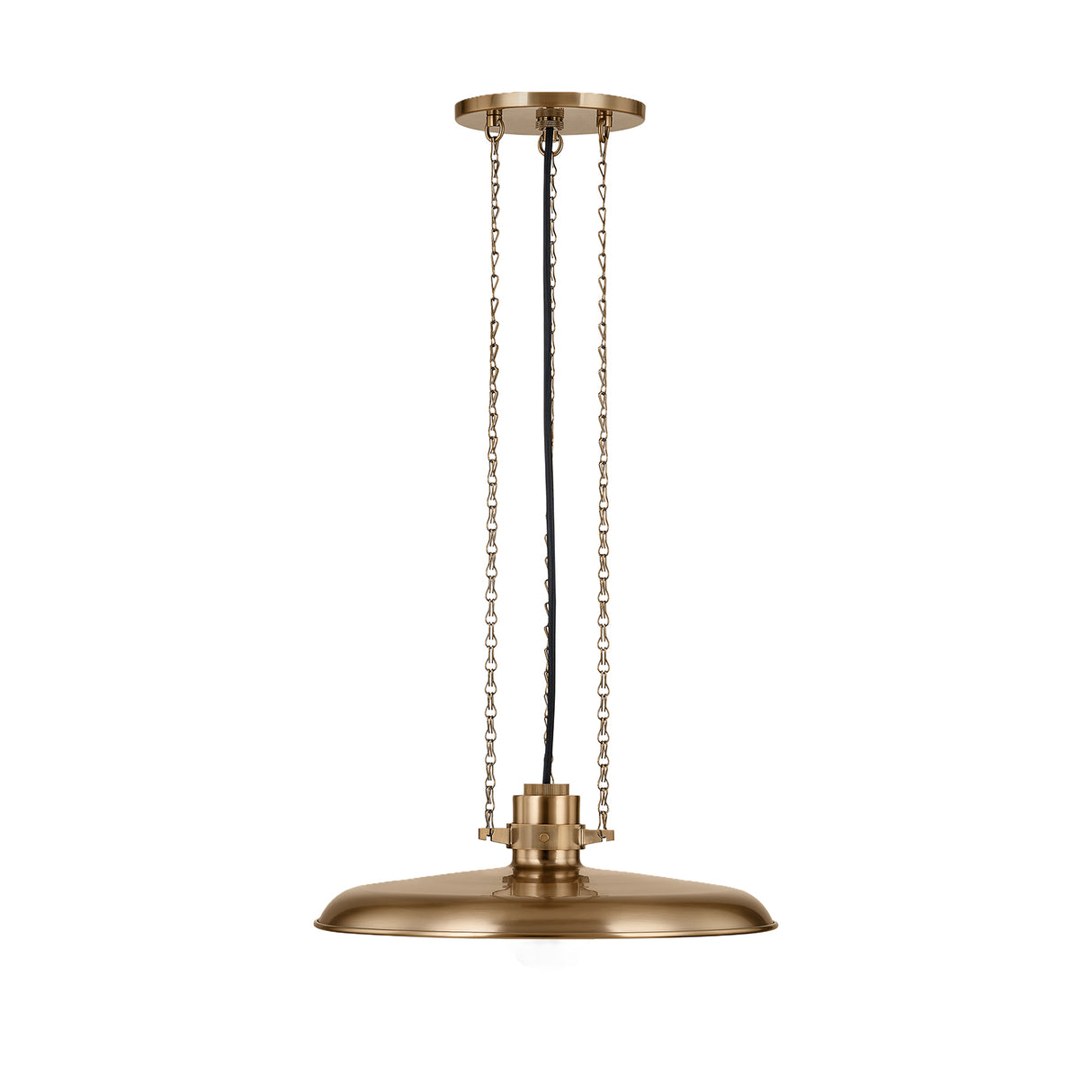 Titan Medium Pendant 16", Patina Brass