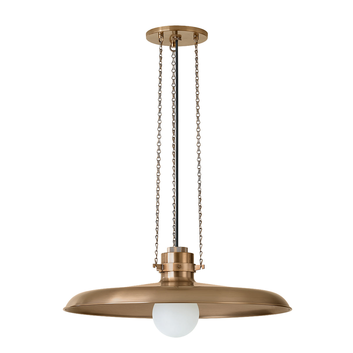 Titan Large Pendant 24", Patina Brass