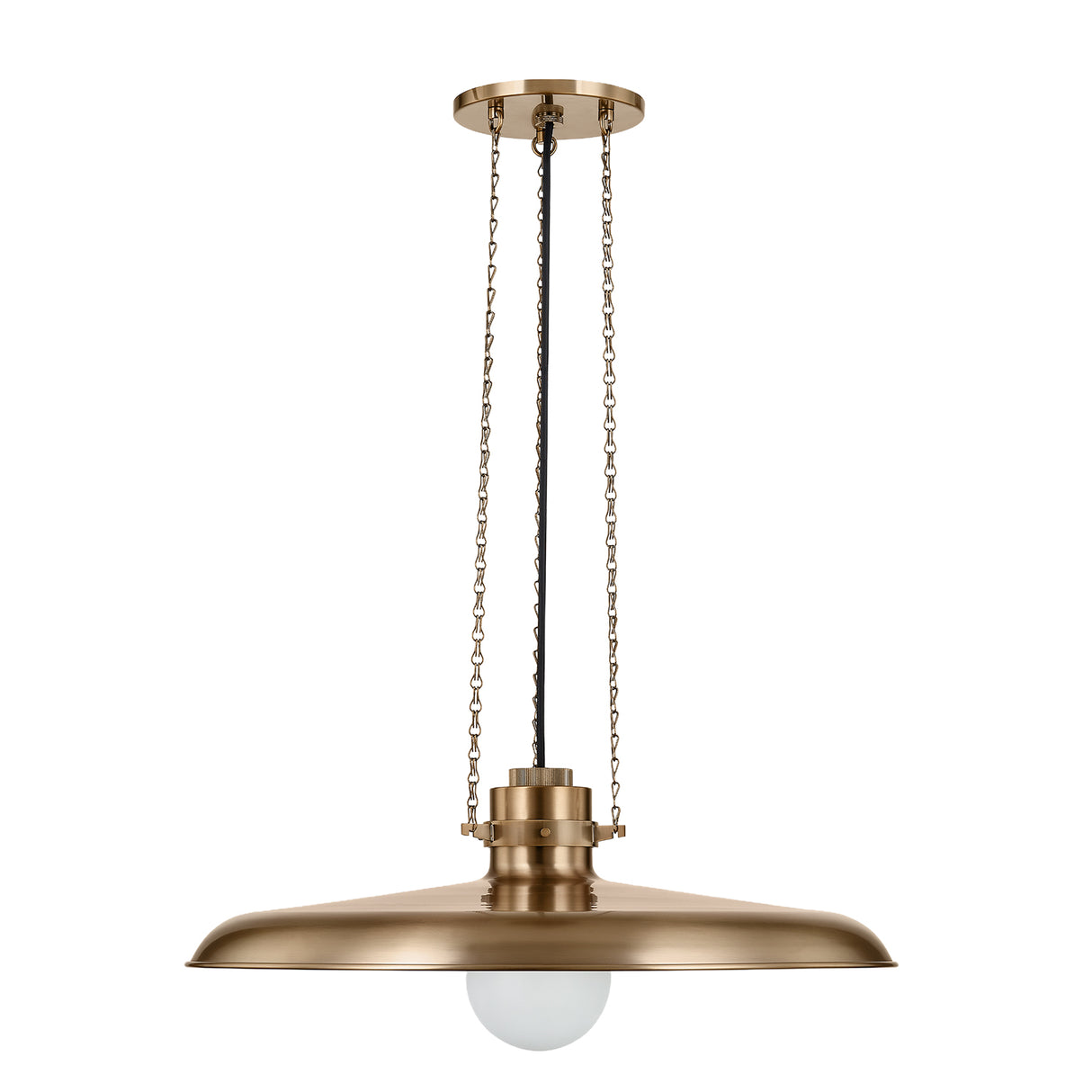 Titan Large Pendant 24", Patina Brass