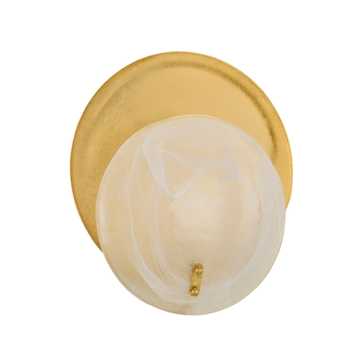 Philo Wall Sconce 12", Gold Leaf and Art Glass