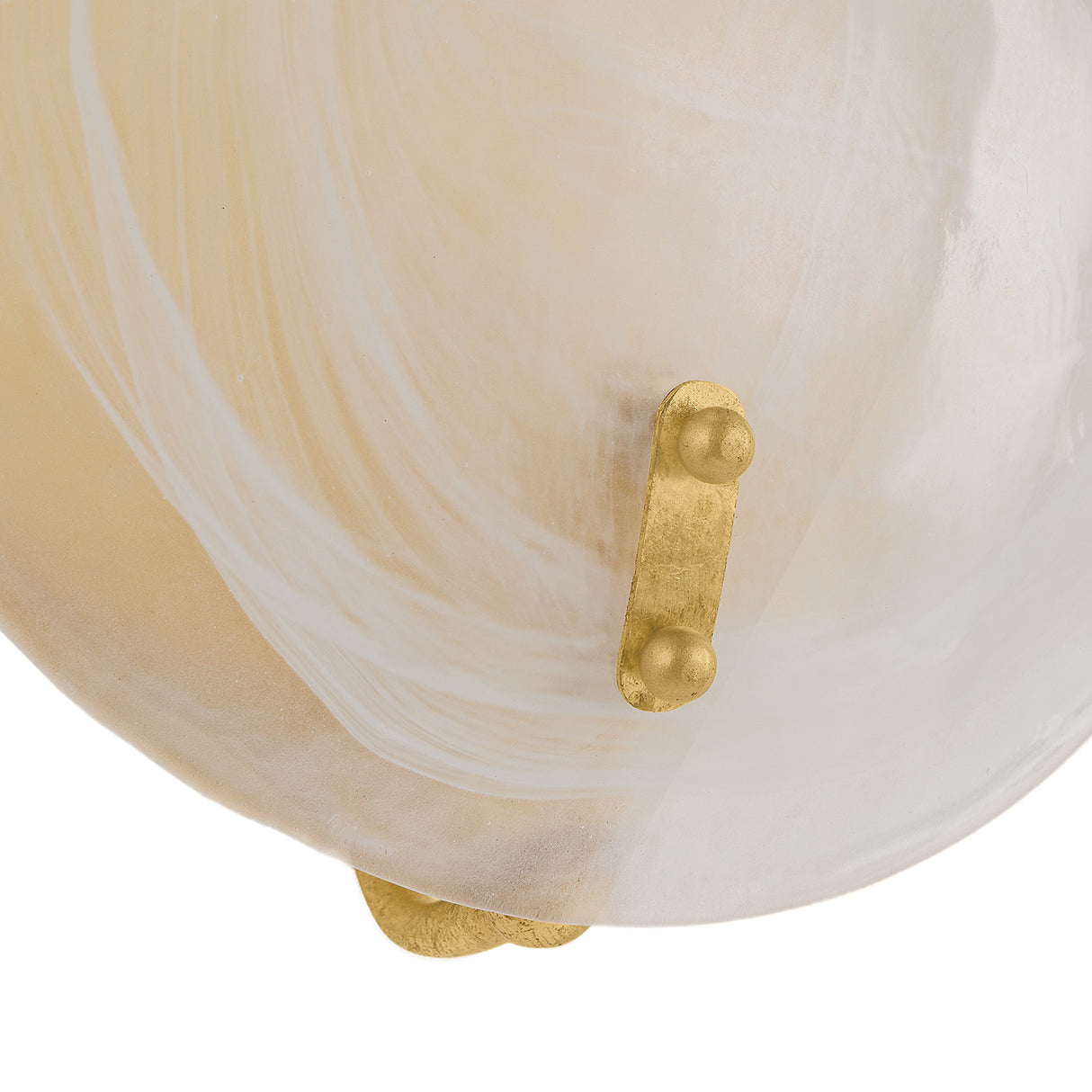 Philo Wall Sconce 12", Gold Leaf and Art Glass