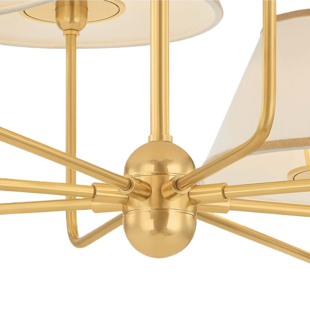 Belmont 9 Light Chandelier 40", Aged Brass