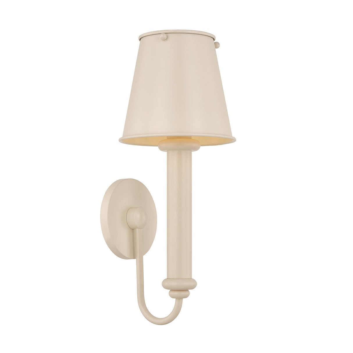 Dulcie Metal Wall Sconce 16", Bisque