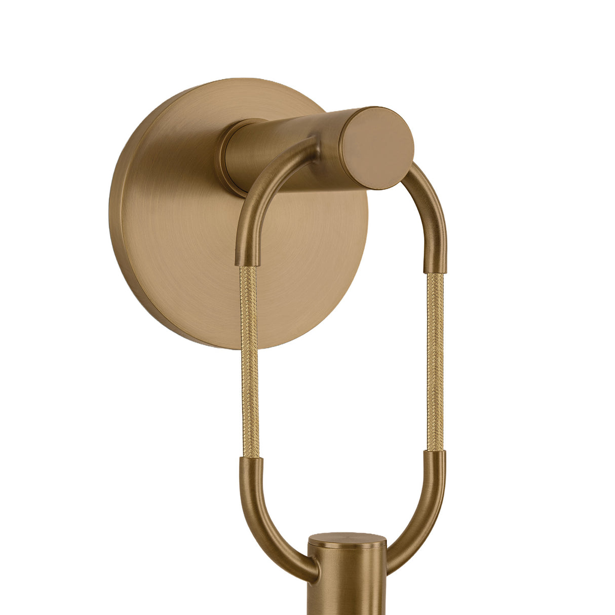 Orly Wall Sconce 17", Patina Brass and Seeded Cloud Glass