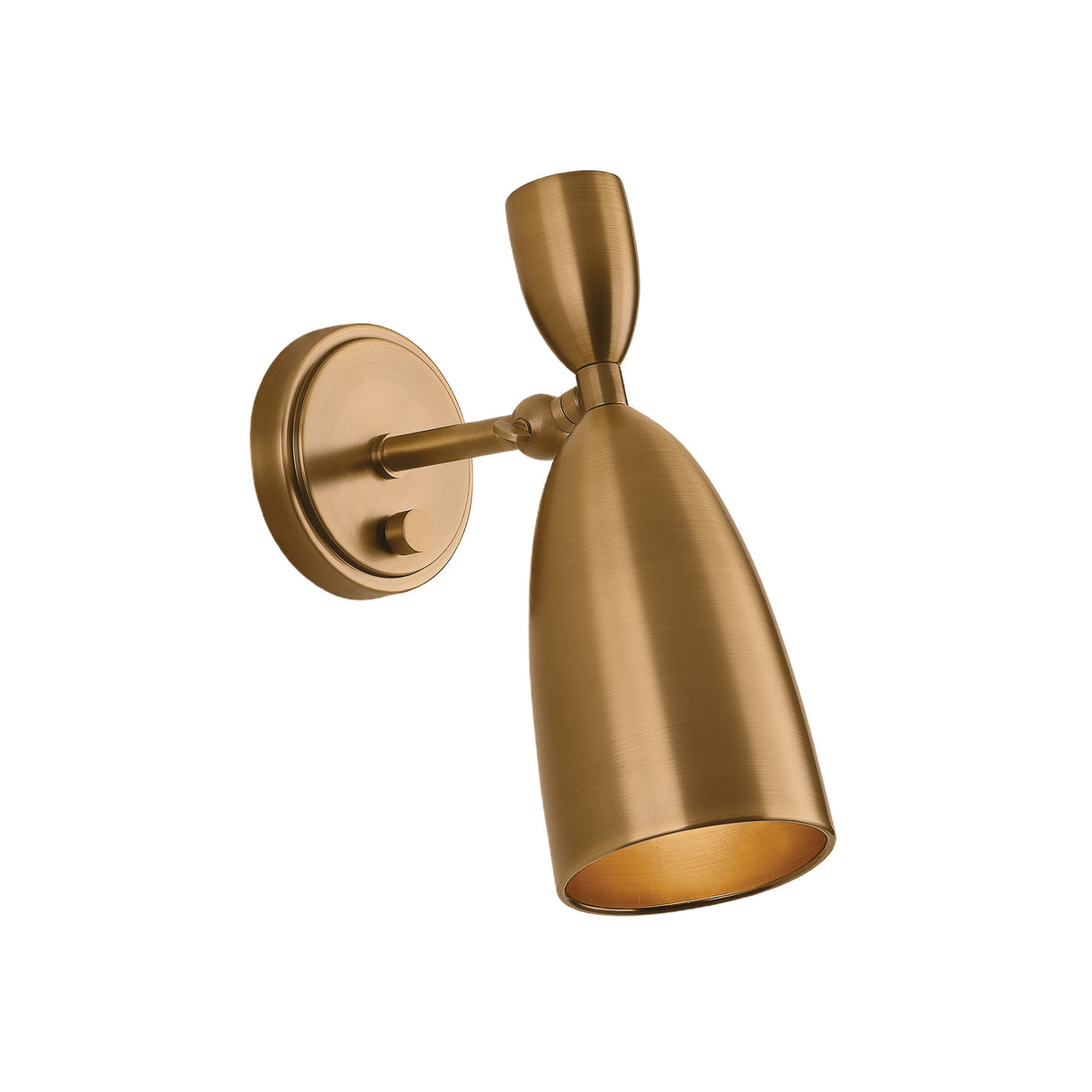 Hyla Pivot Wall Sconce 12", Patina Brass