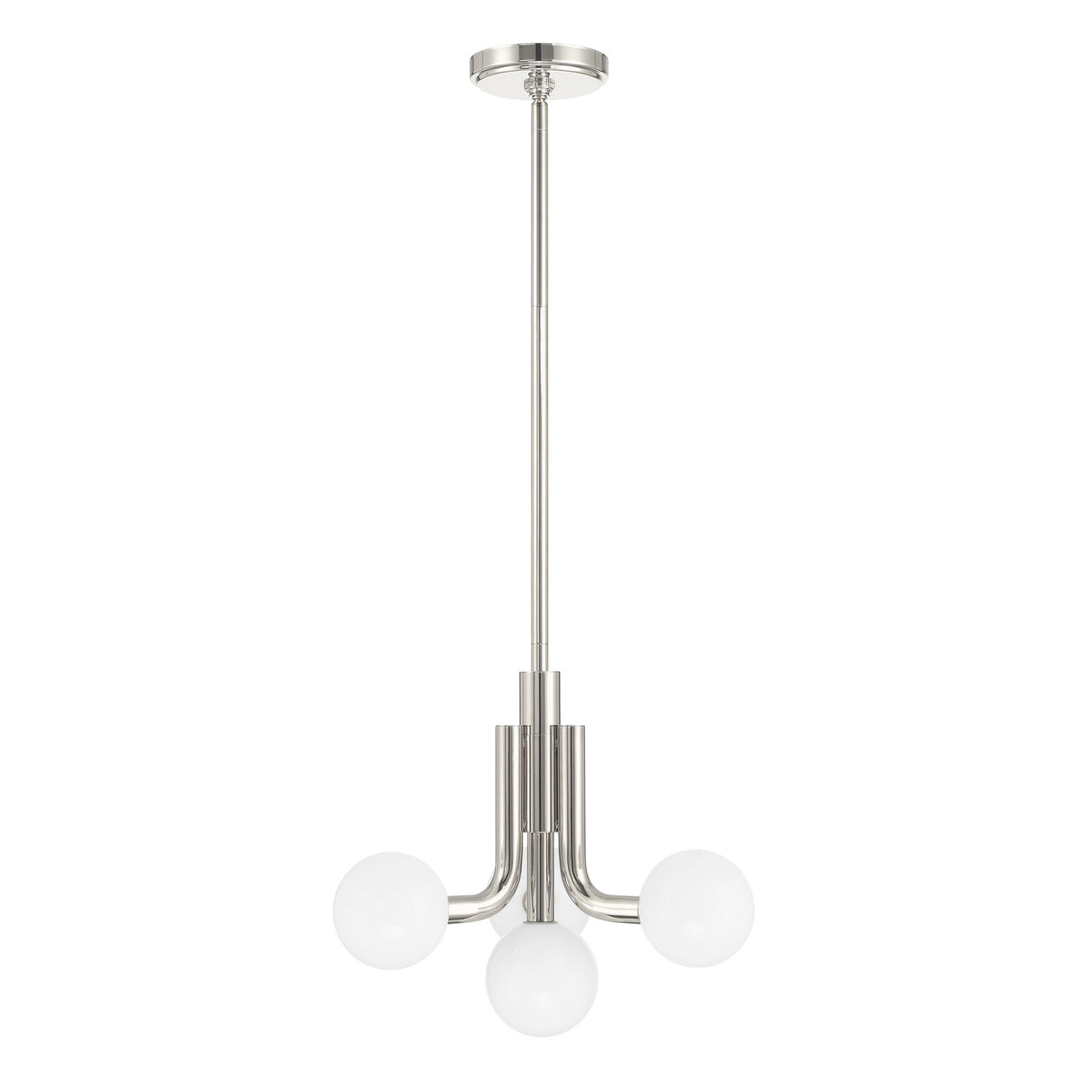 Maribel 4 Globe Pendant 16", Polished Nickel