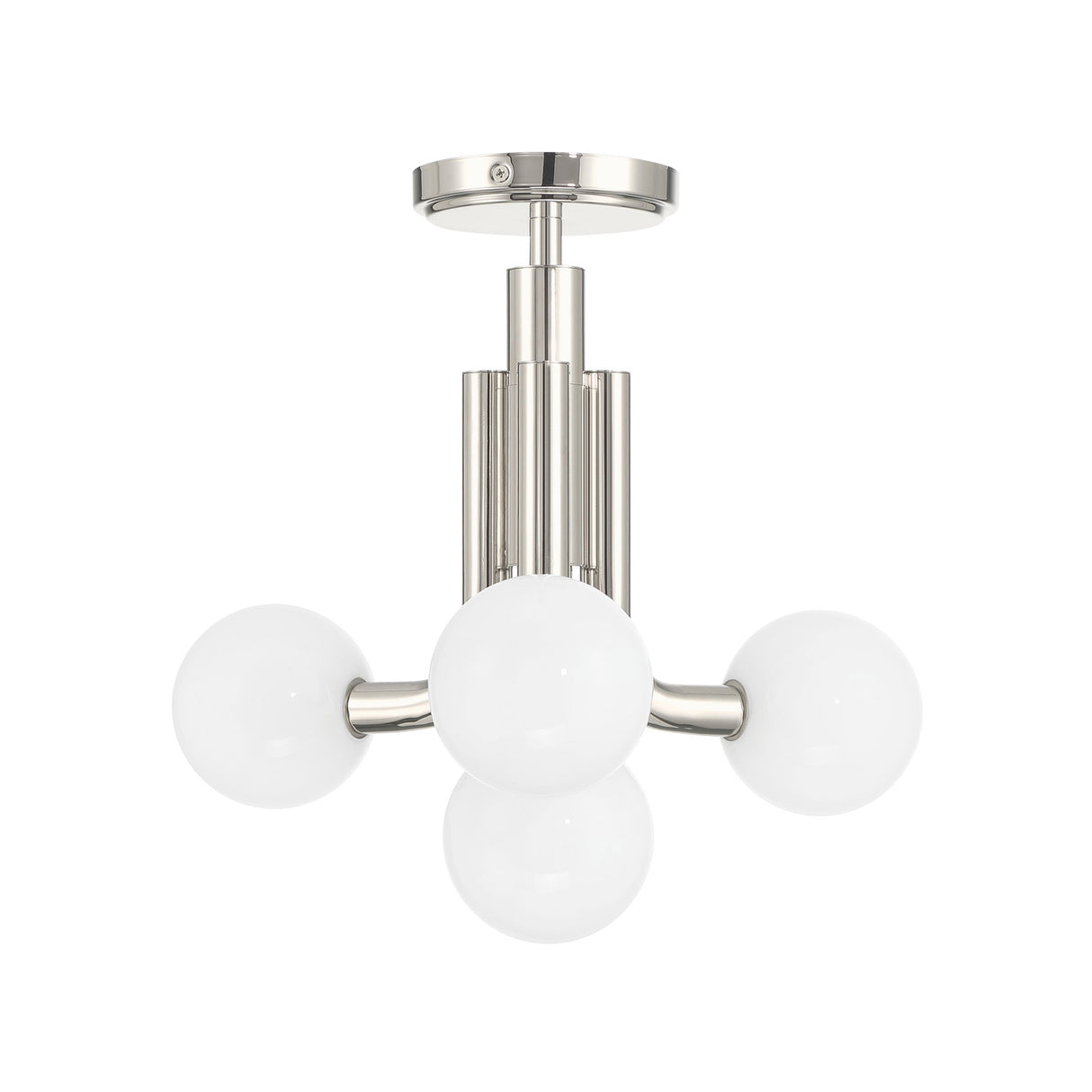 Maribel 4 Globe Pendant 16", Polished Nickel
