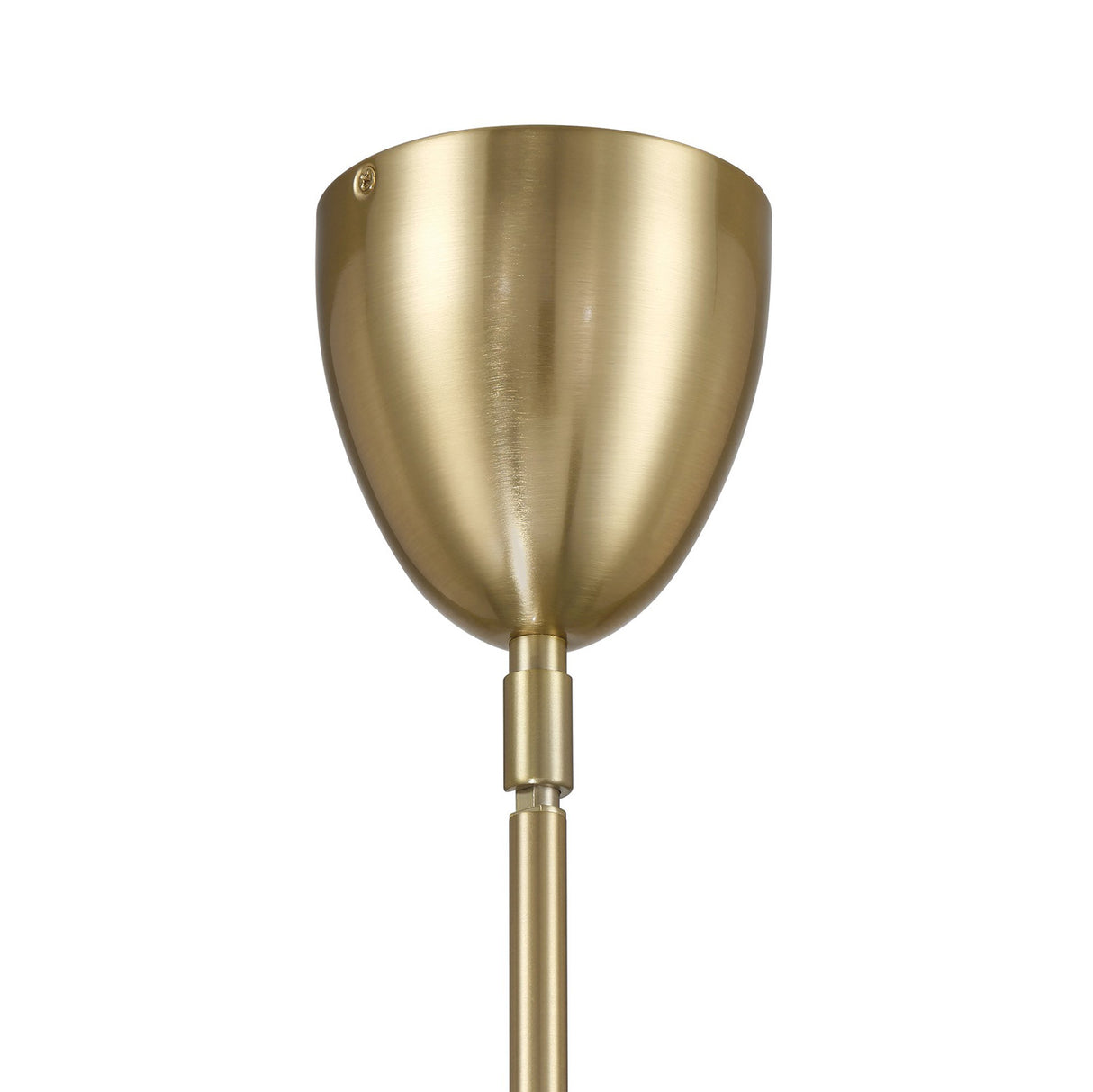 Zara Large Three-Tier Pendant 21", Brushed Brass and Chamomile Glass