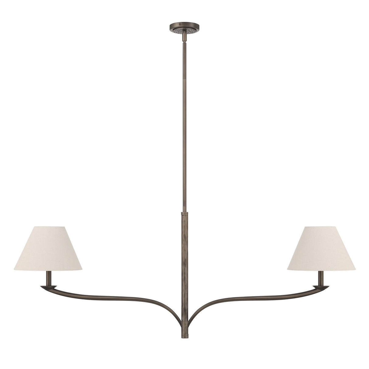 Valen 2 Shade Linear Pendant 56", Forged Bronze