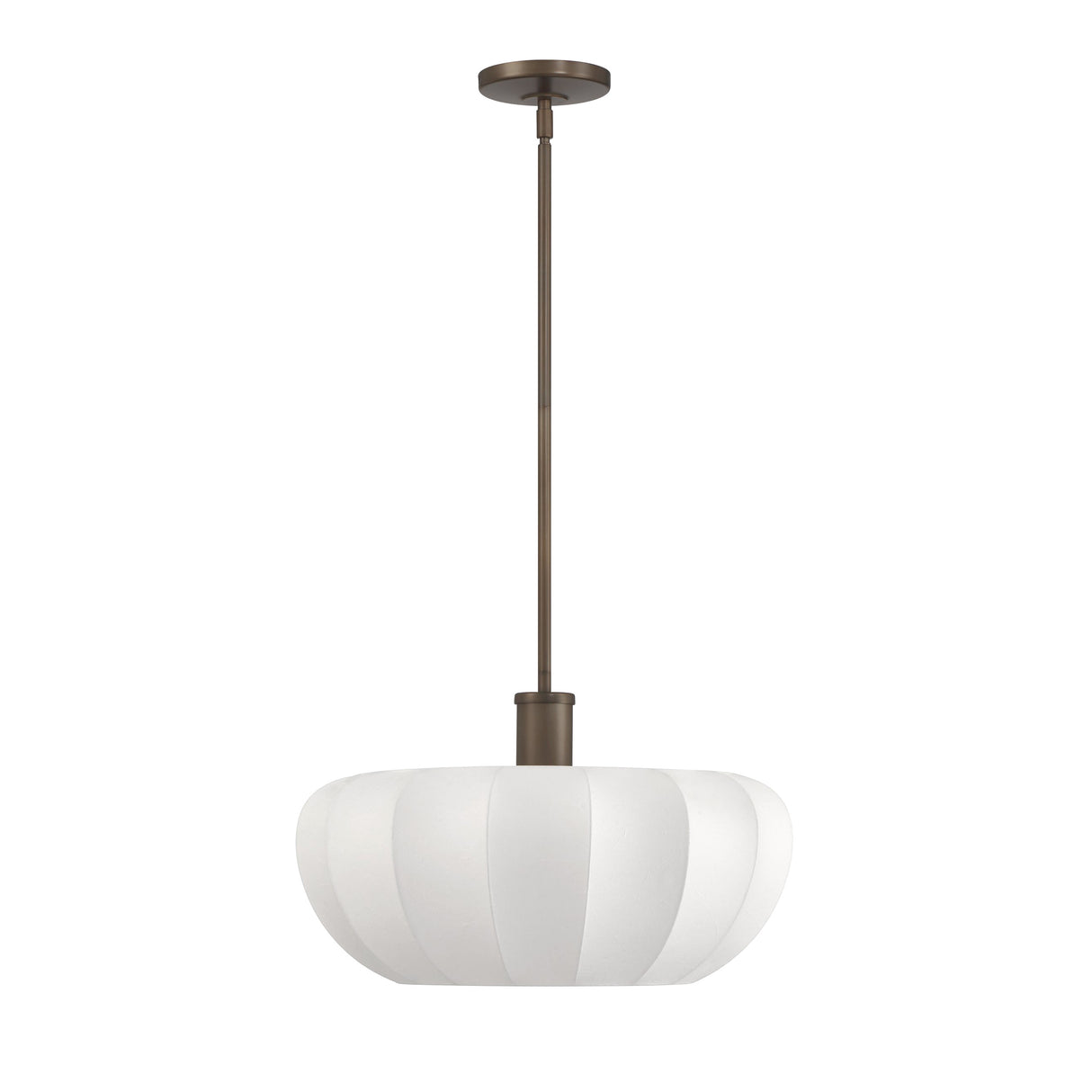 Uma Fabric Pendant 22", Bronze