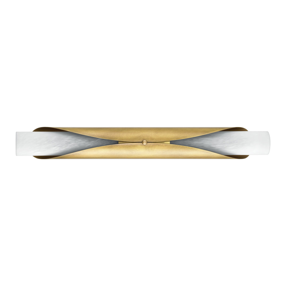 Alessio Extra Large Wall Sconce 30", Distressed Brass and Alabaster