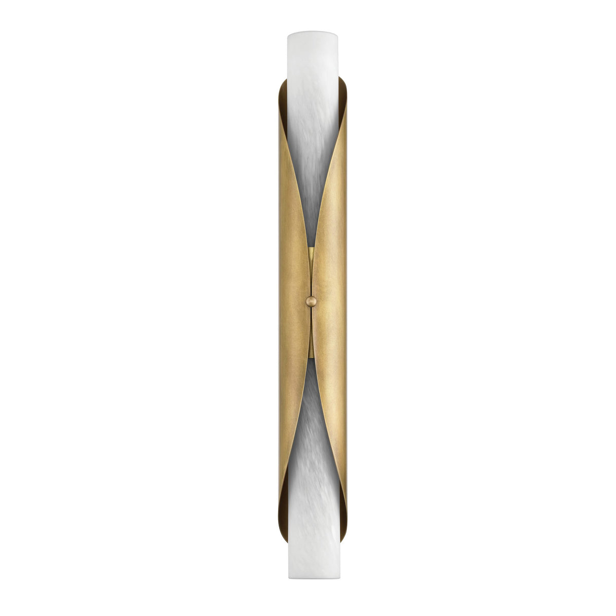Alessio Extra Large Wall Sconce 30", Distressed Brass and Alabaster