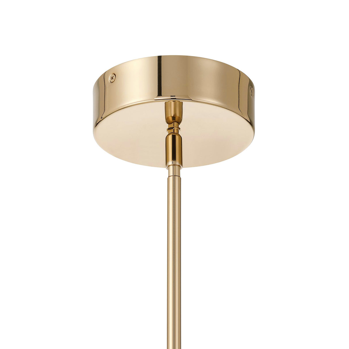 Celine Medium LED Semi-Flush Mount 18", Polished Brass and Glazed Ceramic