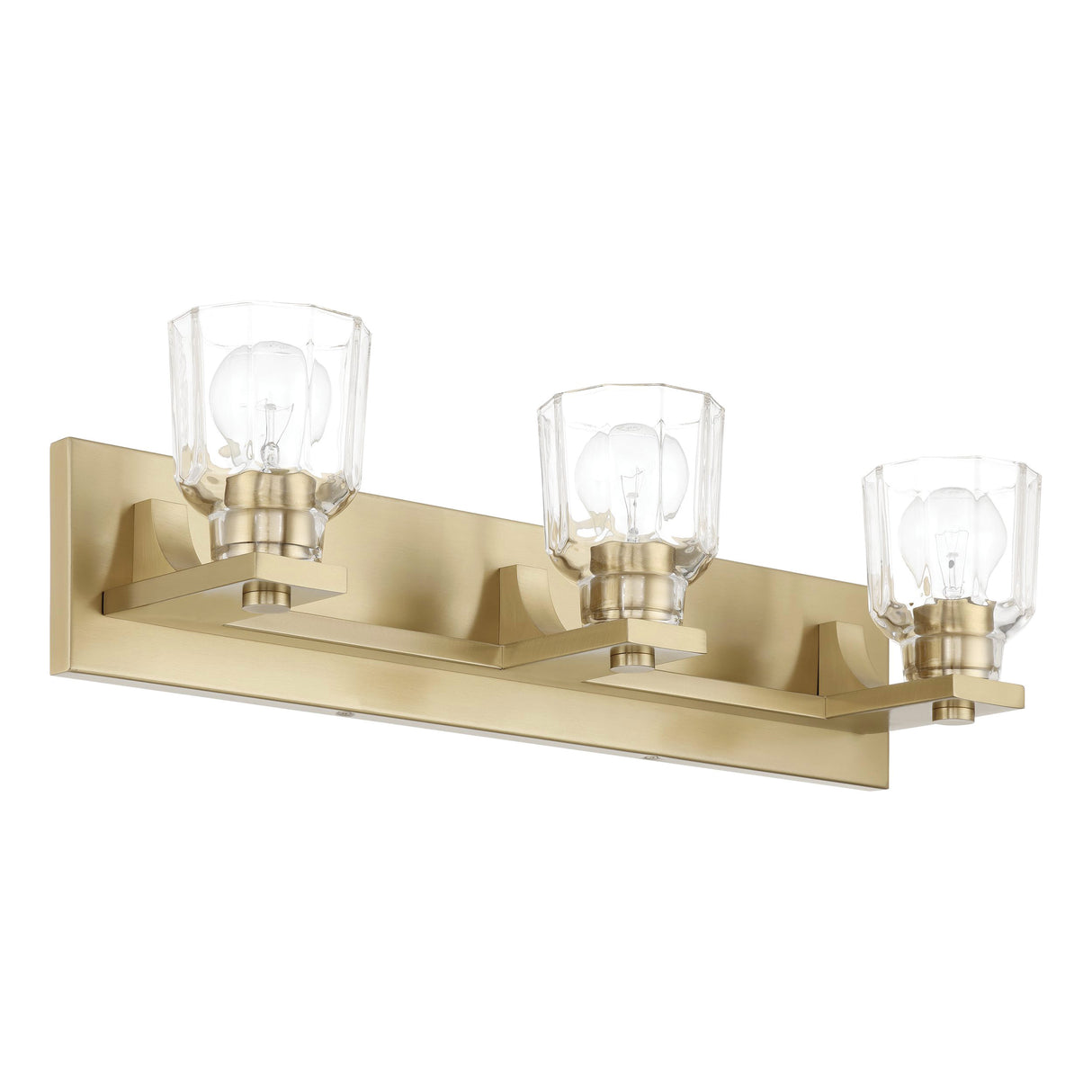 Kurt 3 Light Vanity 24", Satin Brass