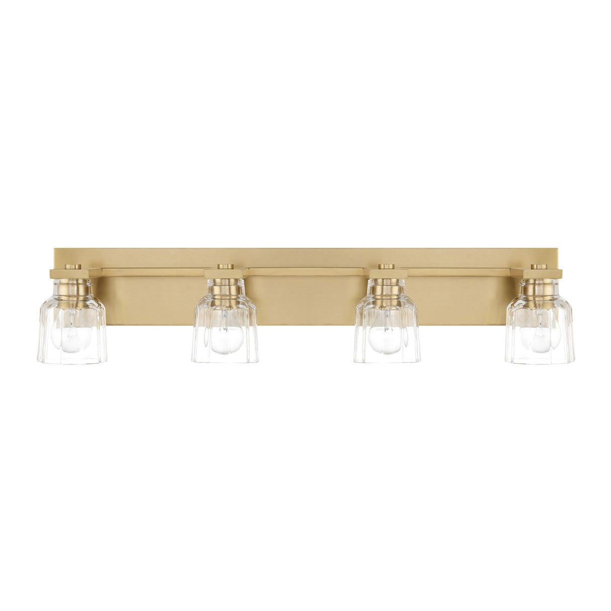 Kurt 4 Light Vanity 32", Satin Brass