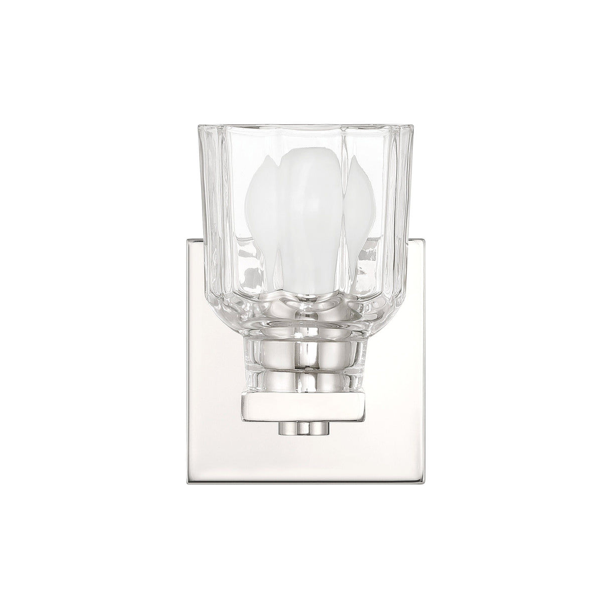Kurt Vanity Wall Sconce, Polished Nickel