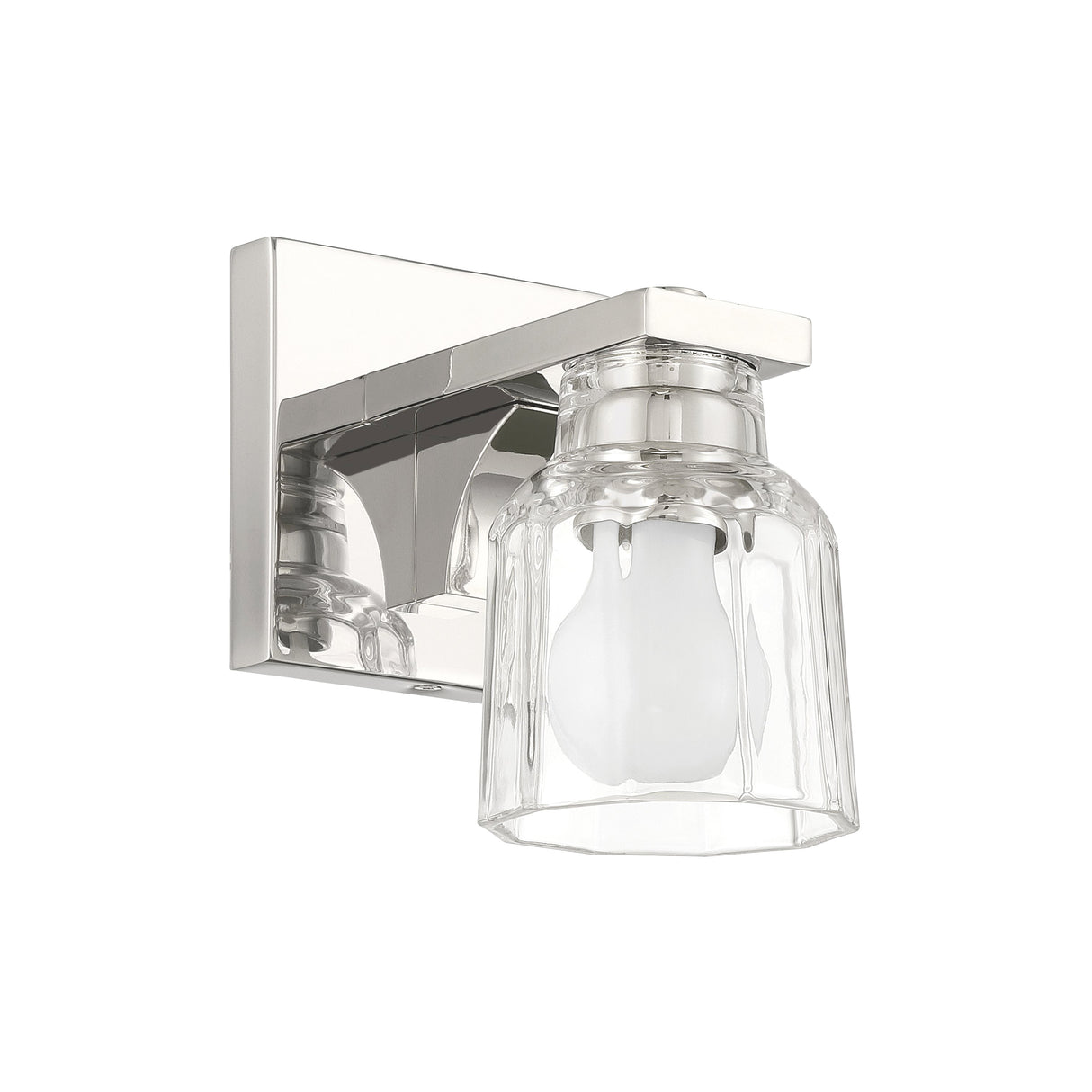 Kurt Vanity Wall Sconce, Polished Nickel