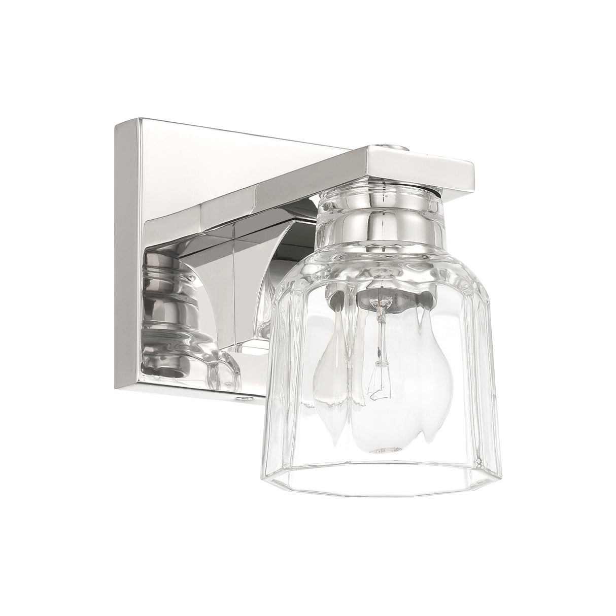 Kurt Vanity Wall Sconce, Polished Nickel